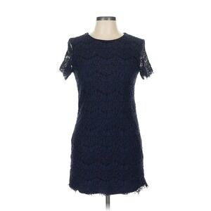 Lulus Navy Blue Lace Mini Cocktail Party Dress - Women's Size L‎
